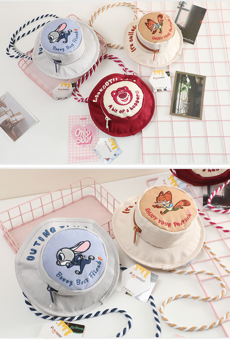 Officially authorized Zootopia Judi Nick Stuych Minnie plush single-shoulder bag Crossbody bag, large capacity double pic 7