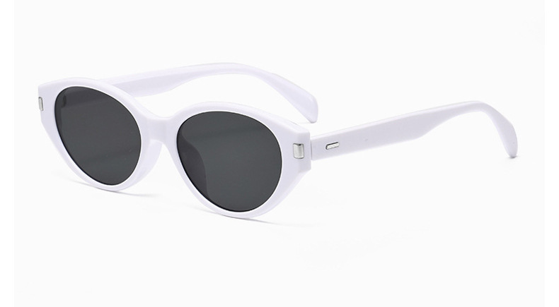 The 2025 new trendy Ankela red cat-eye sunglasses for women, a high-end look, UV protection, Korean style pic 14