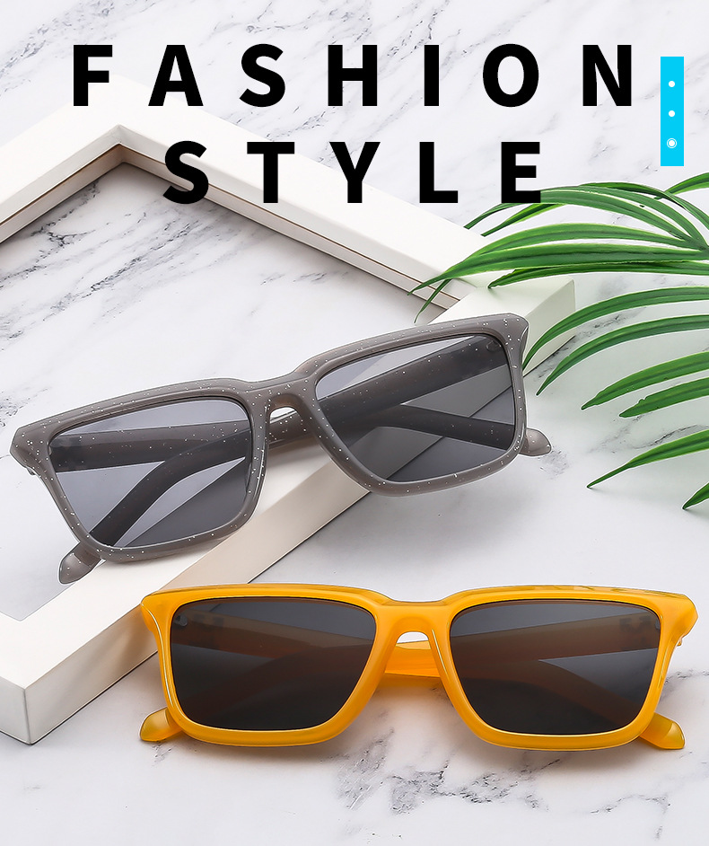 ins慵懒风格遮阳防晒太阳眼镜男 墨镜女高级感glasses太阳镜批发详情2