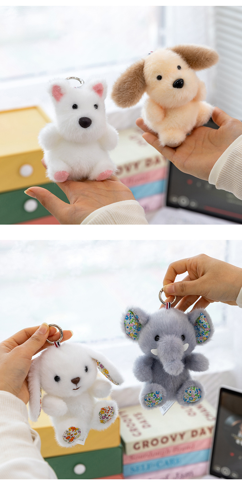 Plush toy pendants, Little Bean series mini dolls, soothing and stress-relieving figurines, trendy wholesale bags and pendants pic 16