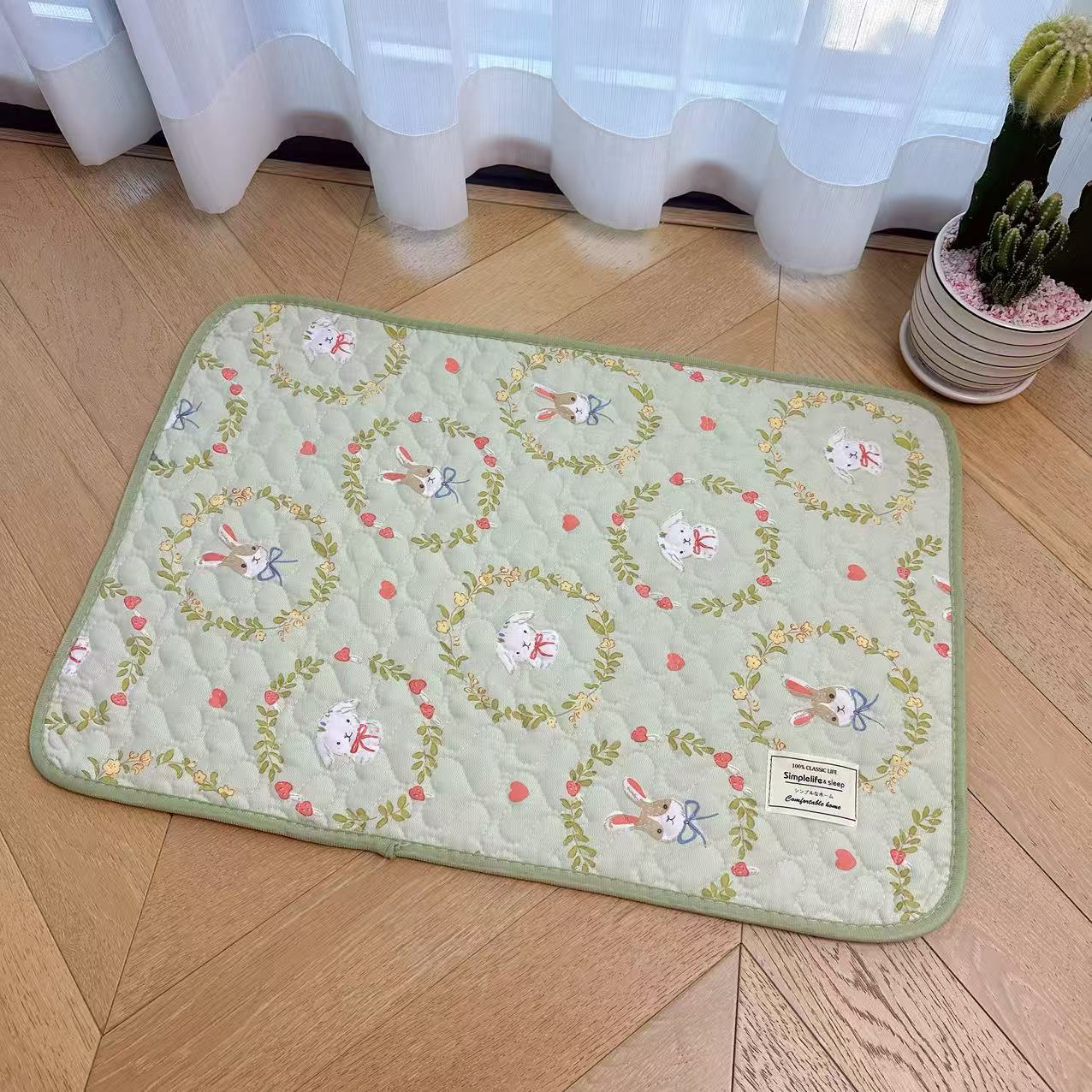 New style floor MATS, Korean-style pure cotton quilted carpet floor MATS, entrance door MATS, dust-proof floor MATS, waterproof and anti-slip pet MATS pic 6