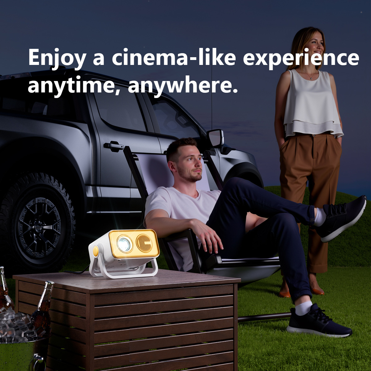 新升级跨境V19投影仪安卓系统高清智能投影机wifi家庭影院投影仪详情4