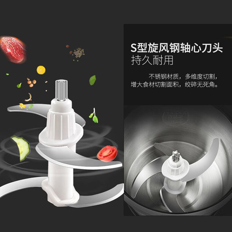 6L stainless steel electric meat grinder, 2L110V English meat grinder, 3L dual-speed, 8L large-capacity foreign trade meat mixer pic 28