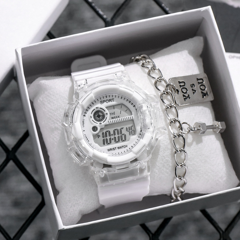 高颜值电子表男女学生多功能运动有闹钟夜光防水初中男孩个性潮流详情1