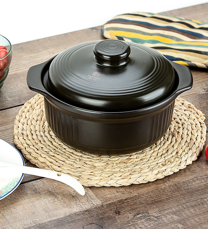 Clay pot, high-temperature resistant stew pot, Japanese household soup pot, open flame self-heating ceramic pot, large-capacity soup pot, stone pot pic 6