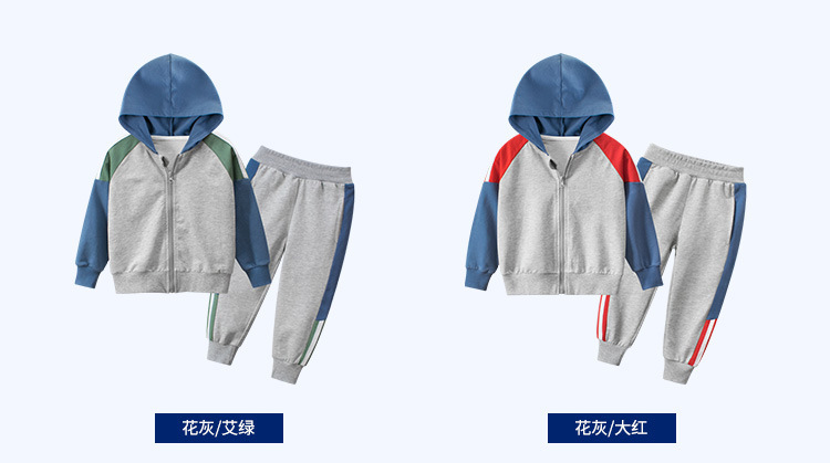 27kids韩版童装秋季新款2024儿童套装批发宝宝服装两件套一件代发运动休闲装详情4