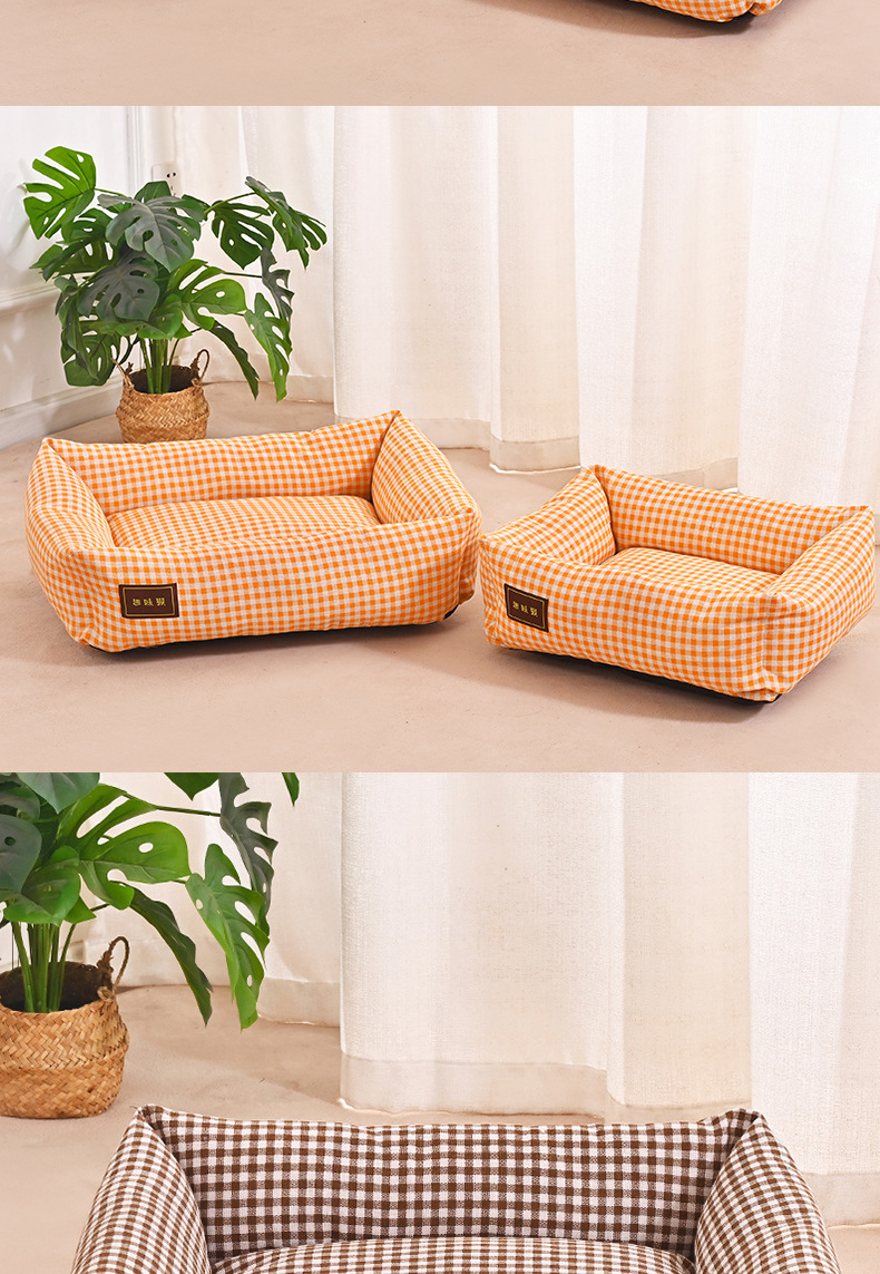 工厂批发狗窝四季通用狗床小型犬比熊狗垫子可拆洗猫咪沙发窝猫窝详情10