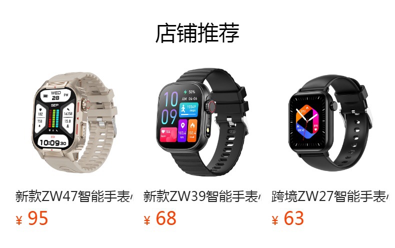 2024跨境ZW62智能手表心率健康监测运动手表蓝牙通话智能手表详情1