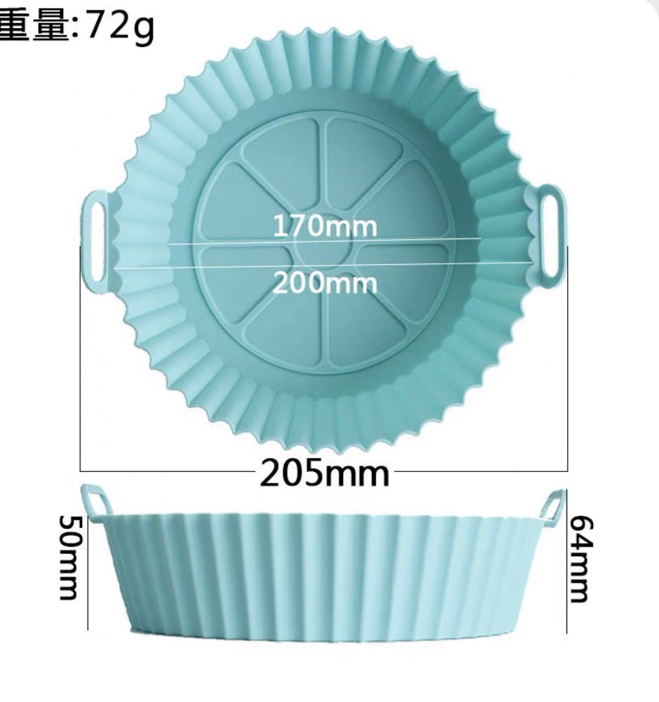 Air fryer, silicone baking tray, all-purpose oven baking tray, food-grade silicone barbecue tray, cake mold, baking mold pic 11
