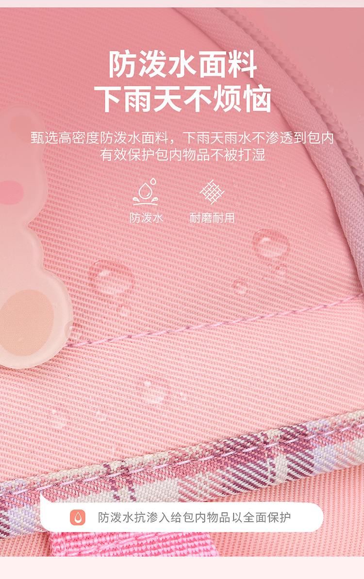 New style of schoolbag for girls 1-3-6 grade cartoon cute children backpack Lightweight and lightening student schoolbag pic 15