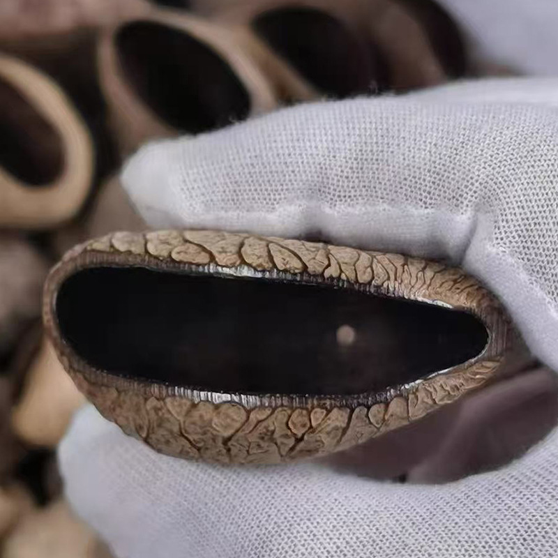 易碎印尼黑果果壳风铃diy植物混合果壳果实挂件果壳黑白两色详情11