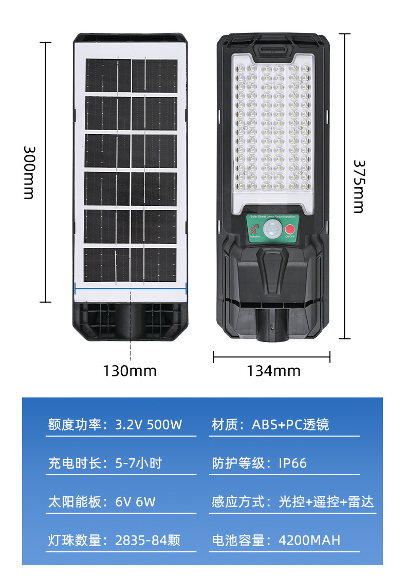 农村太阳能路灯欧姆款户外小区庭院led照明灯厂家照明庭院灯跨境详情23