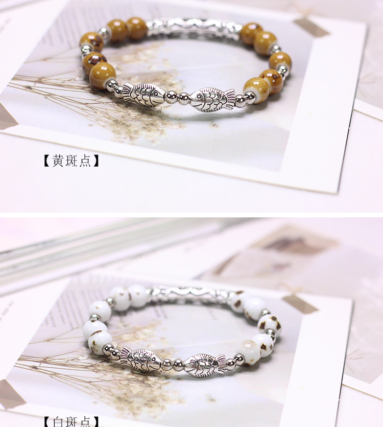 夜市配饰景德镇饰品陶瓷手串手工串珠手链小众高级感不掉色女夏季详情6