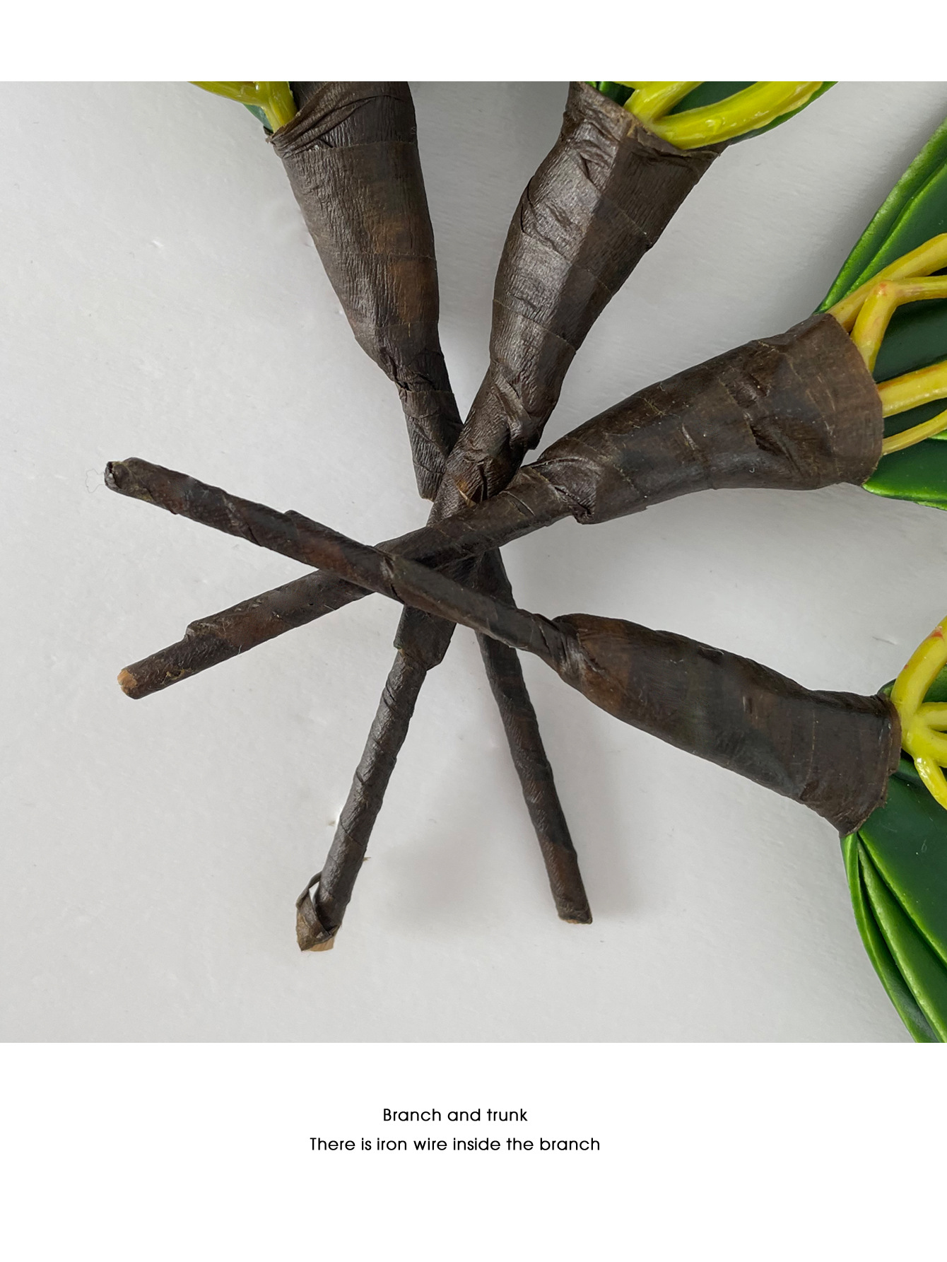 仿真蝴蝶兰叶手感软胶PU君子兰叶高档EVA蝴蝶兰叶丝网花配件插花详情13