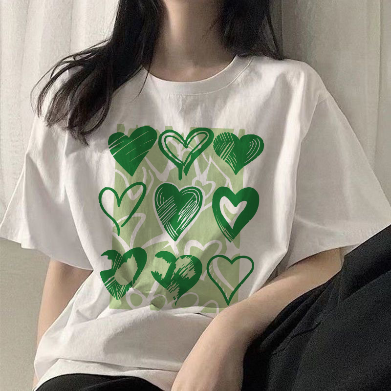 冰凉冰丝t恤港风ins三朵红花圆领短袖T恤男女休闲情侣装宽松型详情14