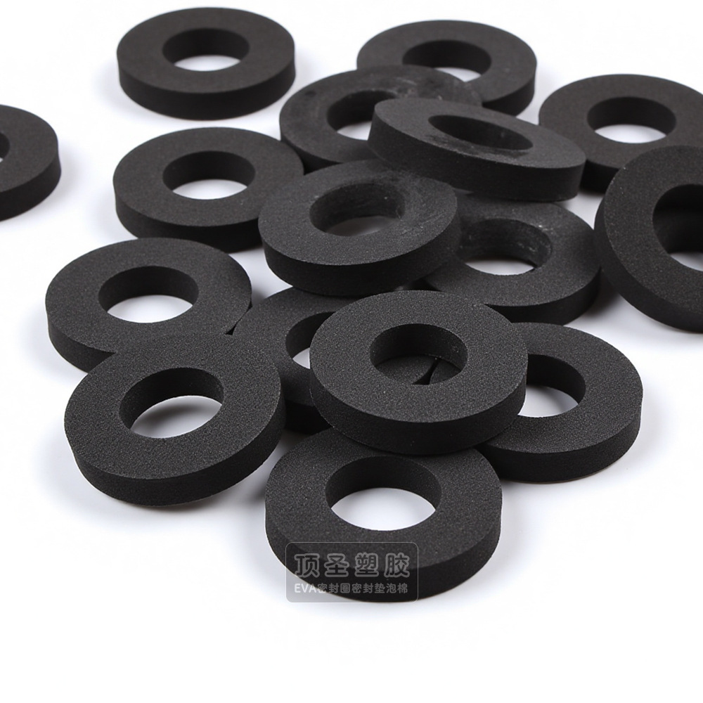 自粘EVA泡棉垫片环保减震防滑EVA脚垫单面背胶瓶盖PE泡沫密封垫圈详情5