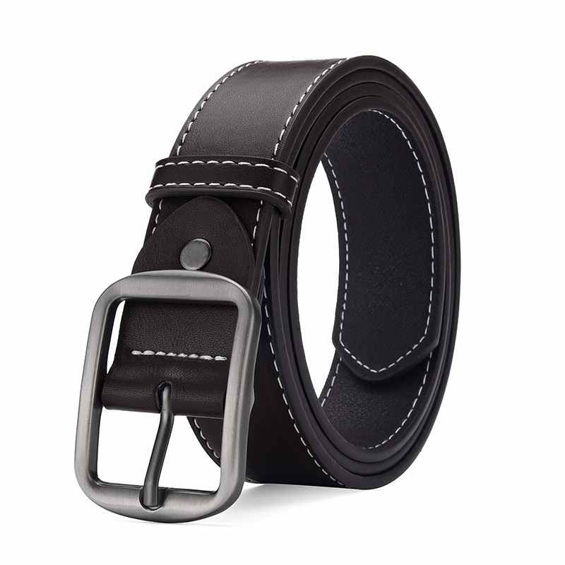 Pin buckle belt for men, young people, Hong Kong style, trendy ins, simple denim belt, unisex, versatile belt pic 3