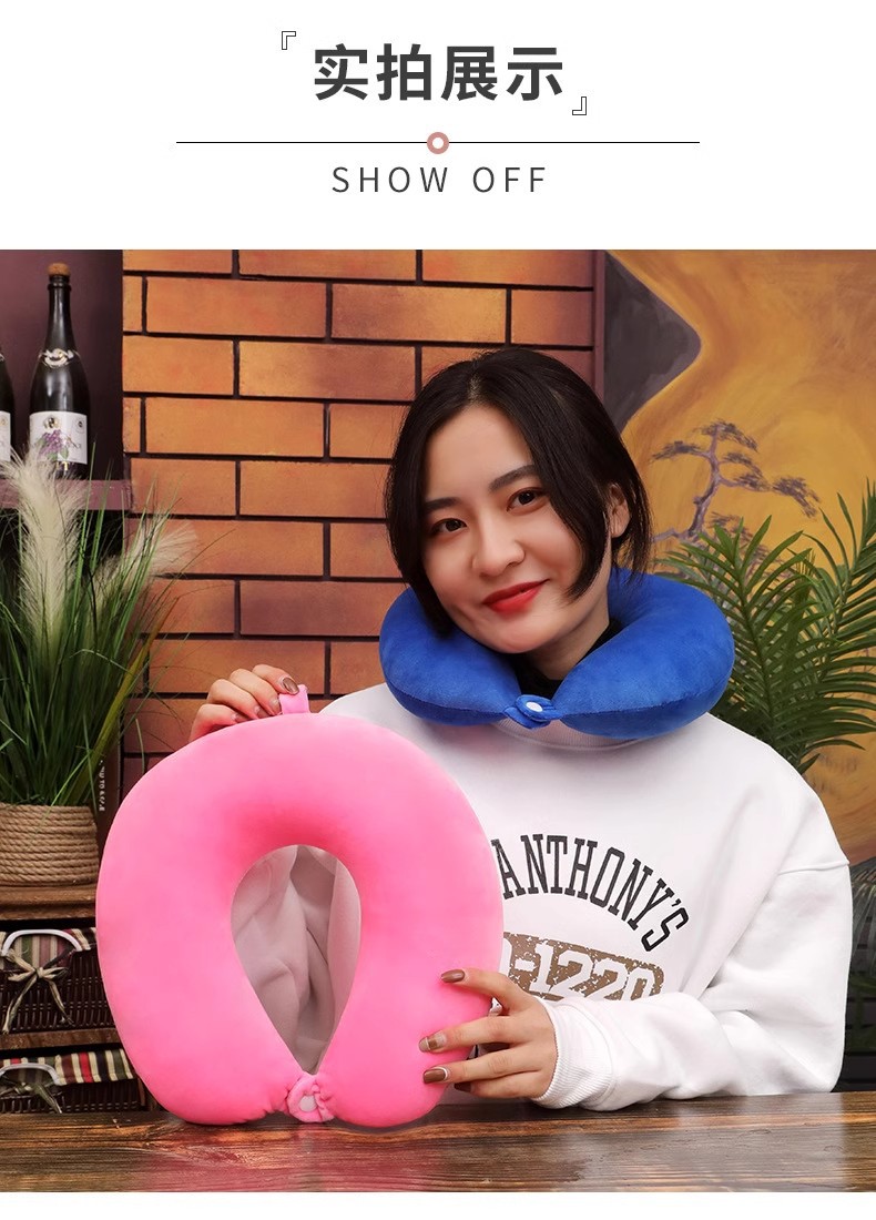 【 New customers 0.01 free shipping 】 U-shaped neck pillow, neck cushion, neck protection pillow, nap U-shaped pillow, travel pillow pic 18