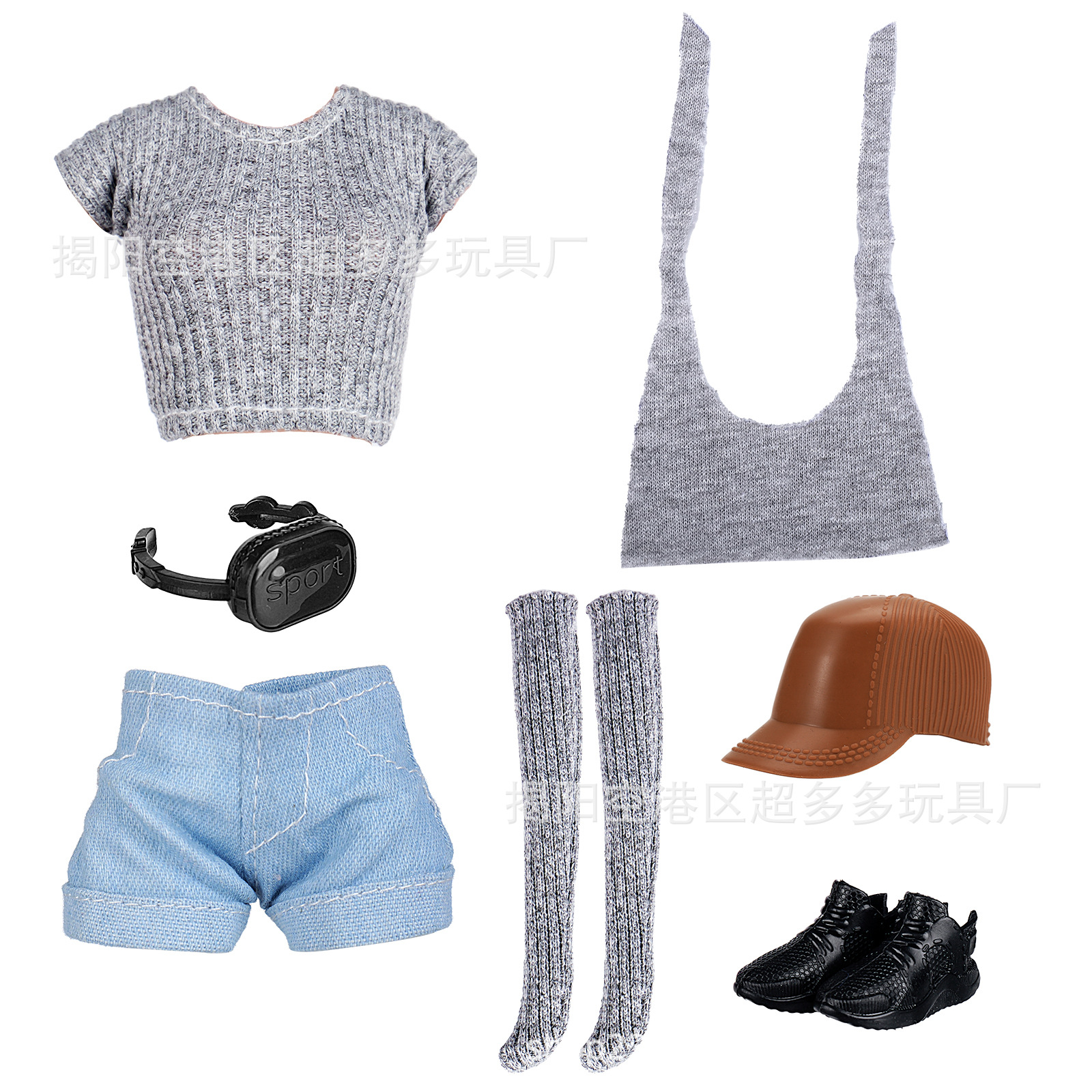 女孩玩具11寸30cm娃娃跑步换装衣服时装裤子袜子运动丽家时尚跨境详情21