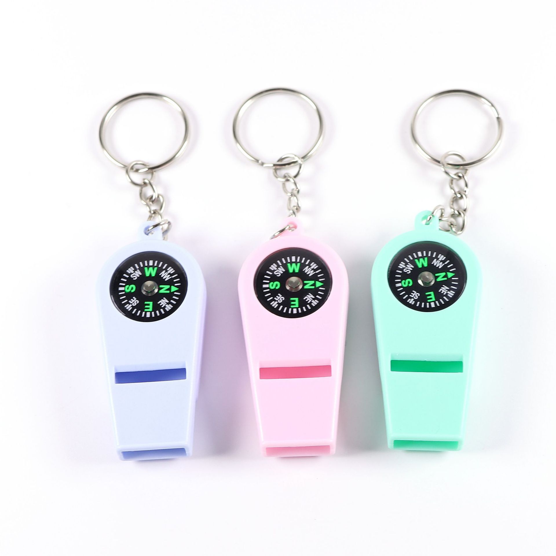 新款迷你多种颜色可选便捷可挂钥匙扣2合1口哨车用家用户外指南详情5