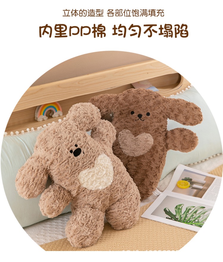 欢乐小狗抱枕可爱柔软靠垫情侣生日礼物毛绒玩具床上小狗抱枕靠垫详情8