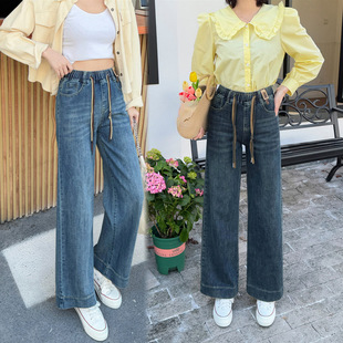 2025 Summer New Style artistic printed cotton and linen shirt, retro loose large size round-neck pullover, elegant T-shirt for women pic 2