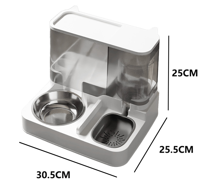 Alimentador automático para gatos alimentador automático de agua para perros tazón para mascotas de gran capacidad alimentador de agua para gatos tazón de cerámica pic 5