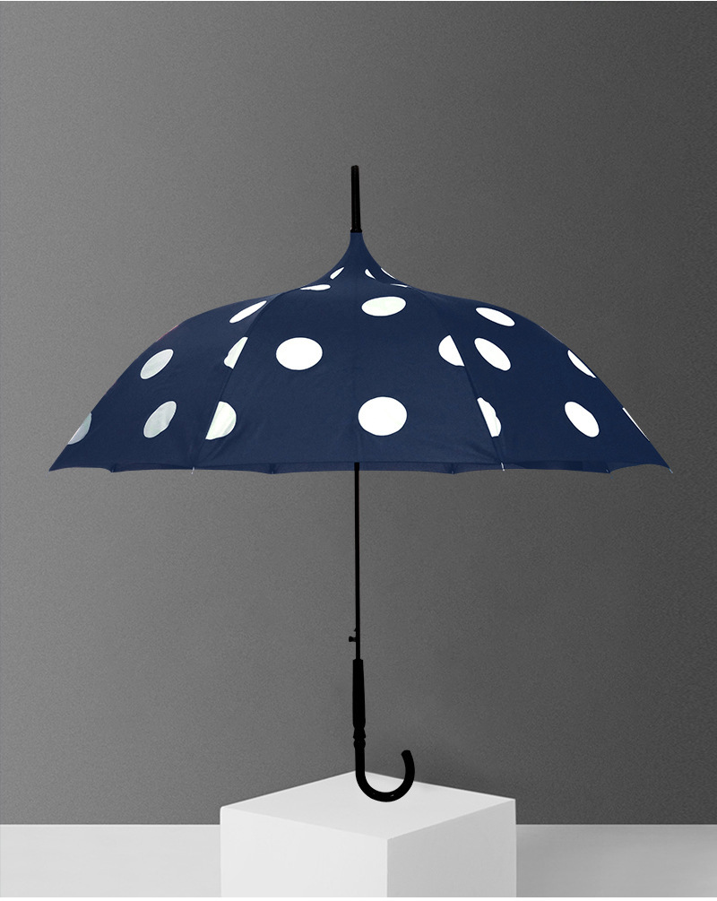 2024 New LOLITA cute Princess Umbrella, large polka dot long-handled umbrella, suitable for students in both sunny and rainy weather, fresh and small pic 3