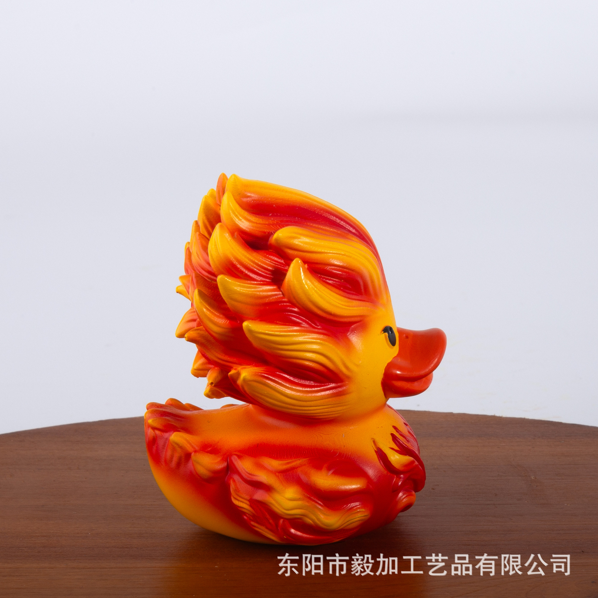跨境异想天开创意舞王鸭冰鸭火鸭搞怪鸭派对桌面树脂摆件工艺品详情6