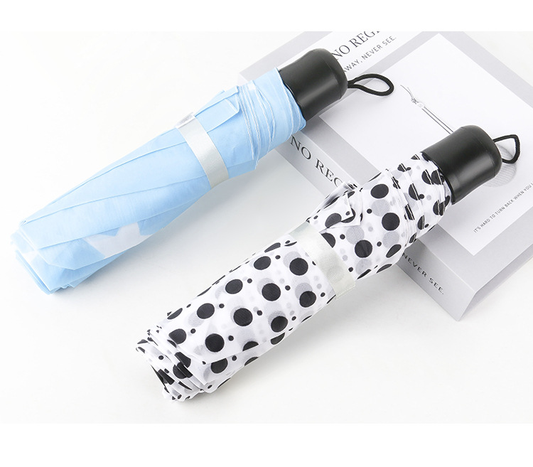 Three-fold checkered umbrellas, couple umbrellas, portable mini folding umbrellas, manufacturer wholesale, advertising umbrellas pic 14