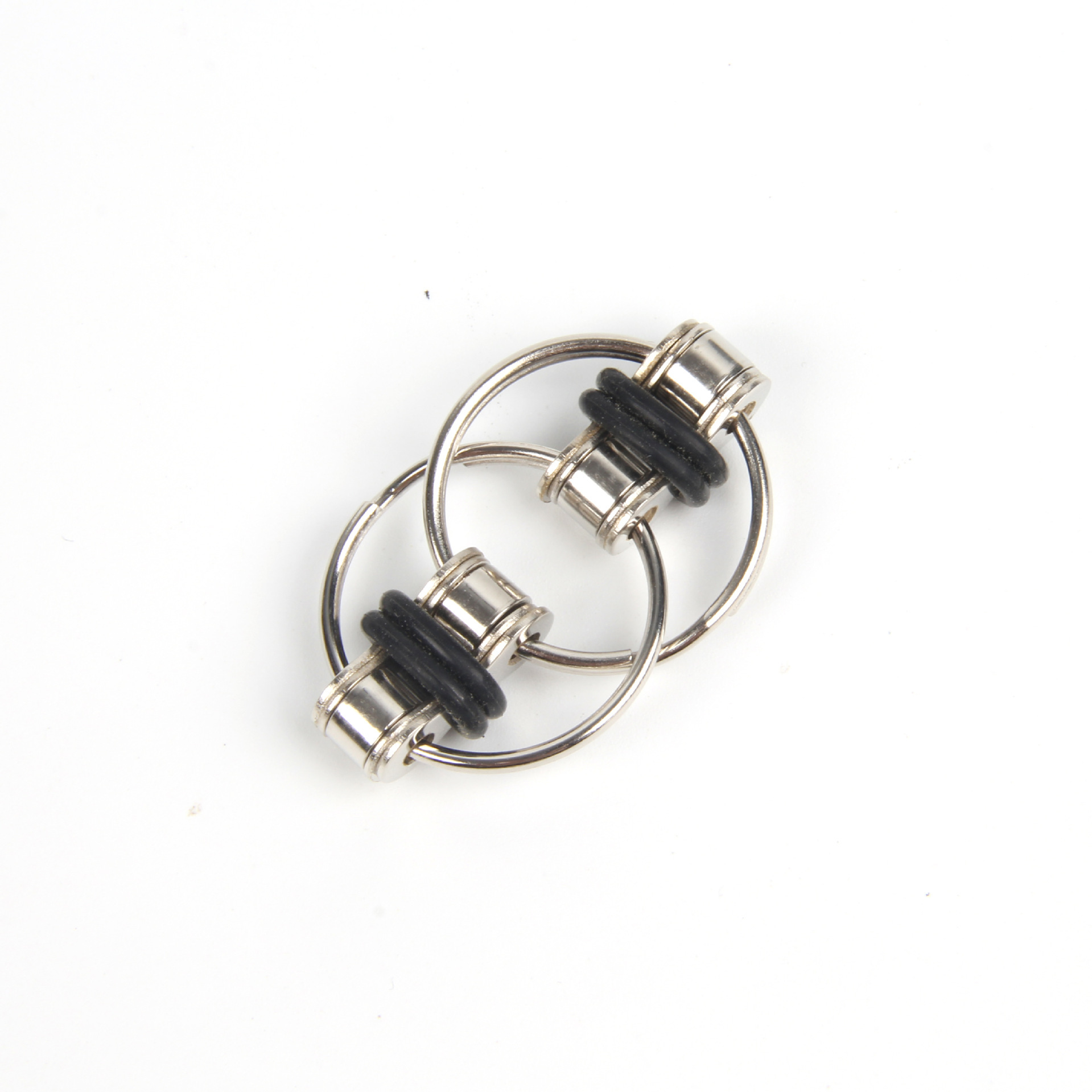 fidgetcube发泄自行车铁链解压金属钥匙扣减压链条详情5