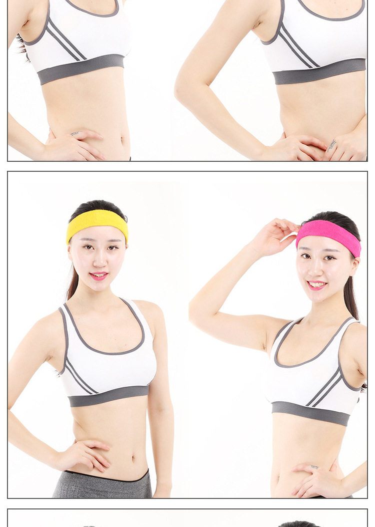 Customized sports headbands, sweat-wicking belts, fashionable running, fitness, yoga sweat-absorbing ribbons, headscarves, headbands, and embroidered headbands pic 13