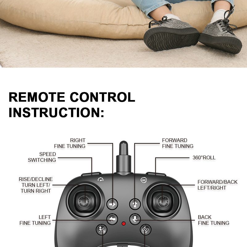2.4G remote-controlled foam aircraft, gravity-sensing helicopter, roll stunt remote-controlled aircraft, long-range unmanned aerial vehicle pic 13