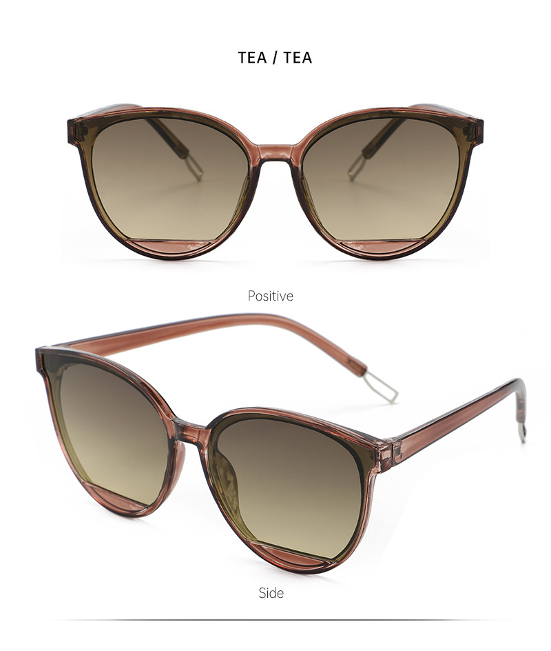 个性韩版不规则镜片太阳镜时尚网红墨镜女高级感圆框修脸太阳眼镜详情12
