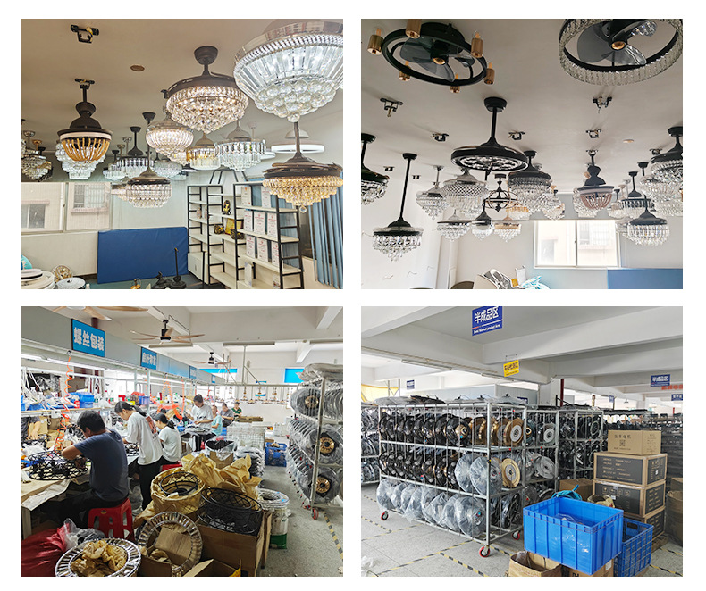 E27 screw-type new fan lamp for bedroom and kitchen led energy-saving home bedroom ceiling chandelier remote control integrated ceiling fan pic 24