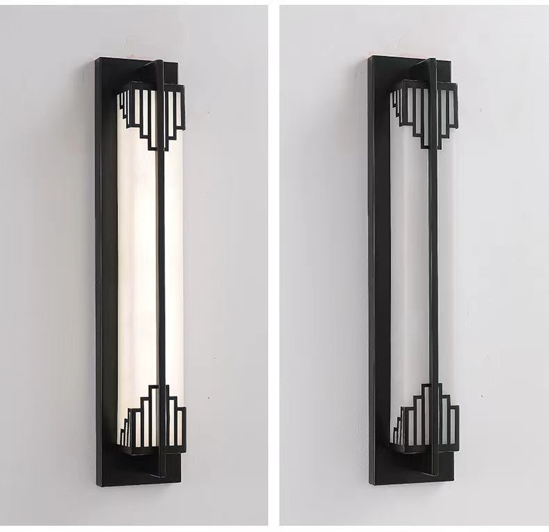 新中式壁灯客厅电视背景墙现代简约卧室床头走廊户外防水壁灯长条详情16