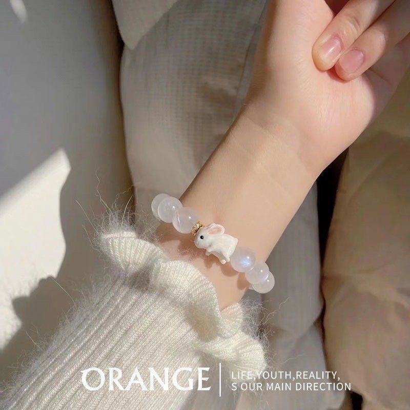 白月光手链礼物小兔子生日女送女友女朋友女生创意实用玉兔手串女详情9