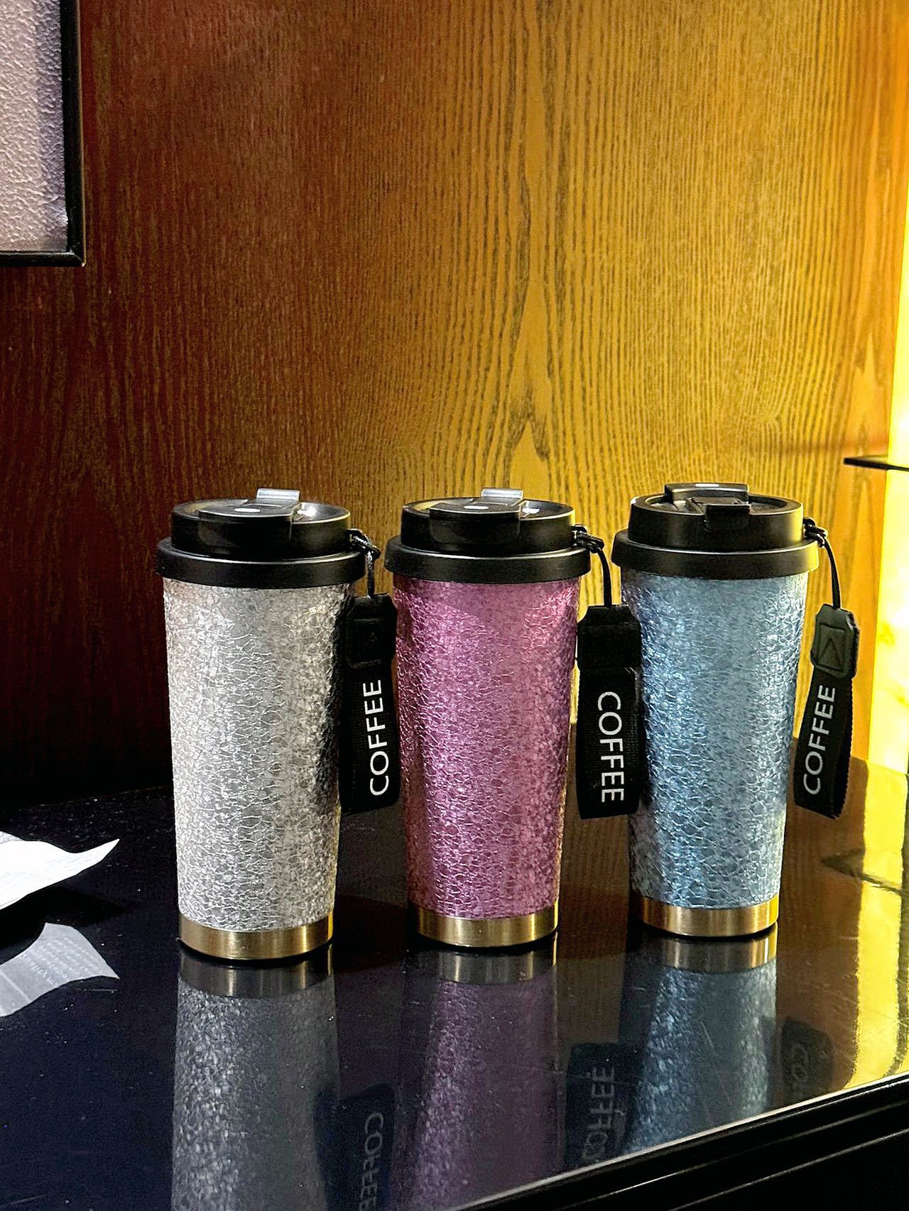 Titanium-coated coffee cups, insulated cups, high appearance standards for men and women, portable and high-end portable titanium water cups, titanium cup gift creativity pic 17