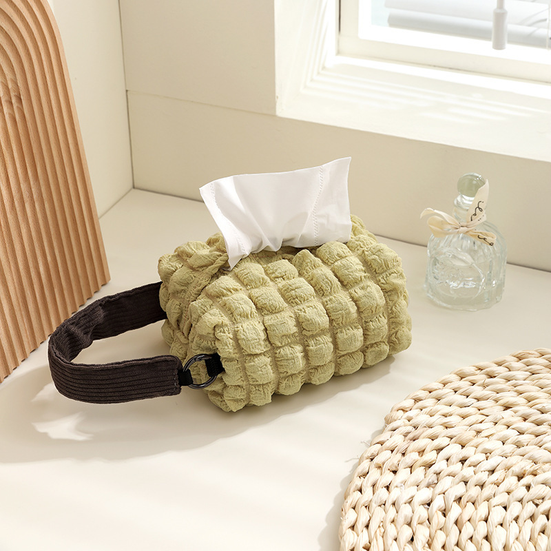 汽车后座收纳袋汽车纸巾架悬挂餐巾架布艺纸巾盒纸巾袋汽车抽纸盒详情9