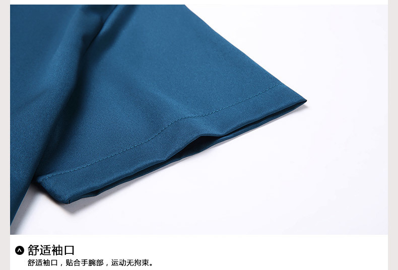 Out-of-size special offer: Summer mulberry silk short-sleeved shirt for men, high-end, seamless, one-inch shirt with good drape, no need for ironing, elastic and delicate pic 48