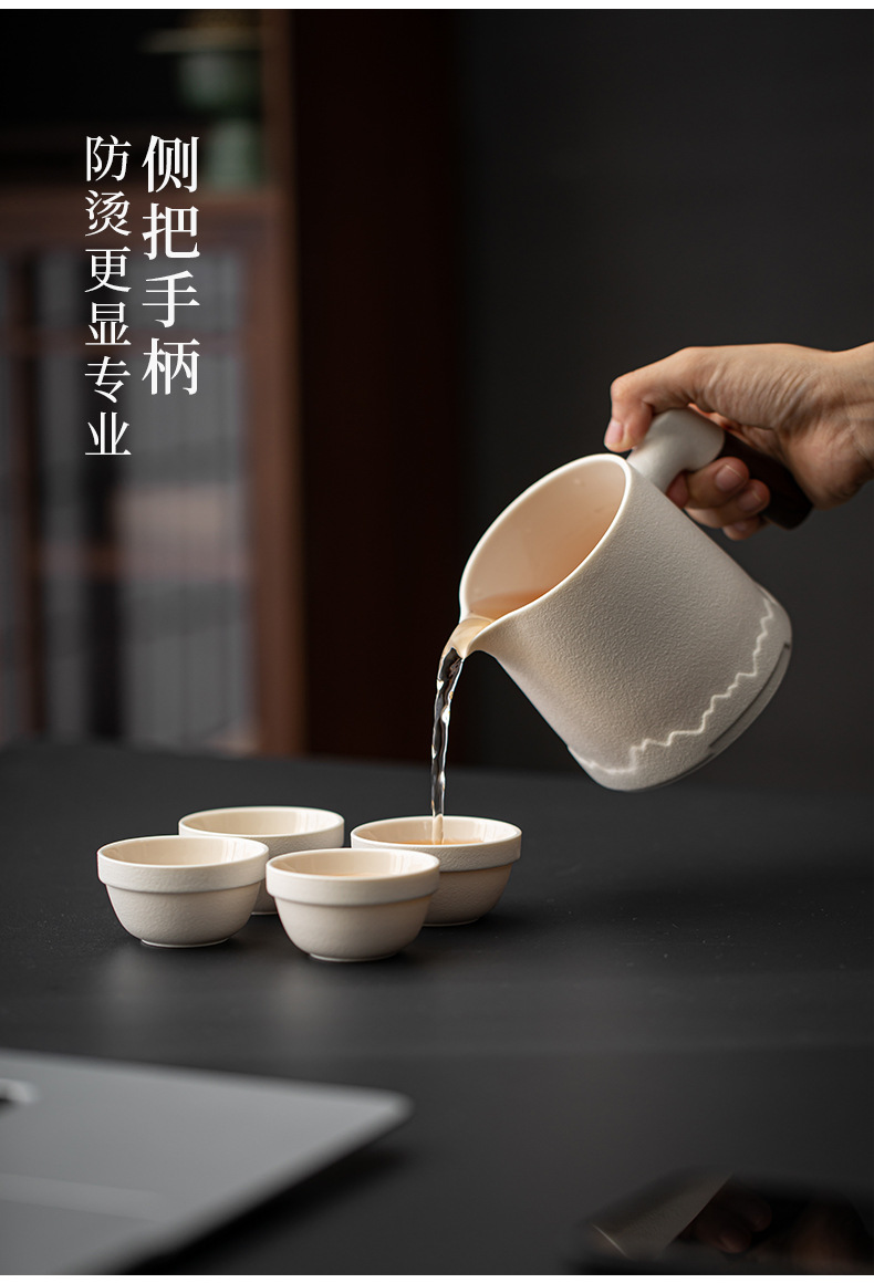 日式旅行茶具套装黑陶快客杯便携式收纳功夫泡茶器伴手礼定制logo详情30