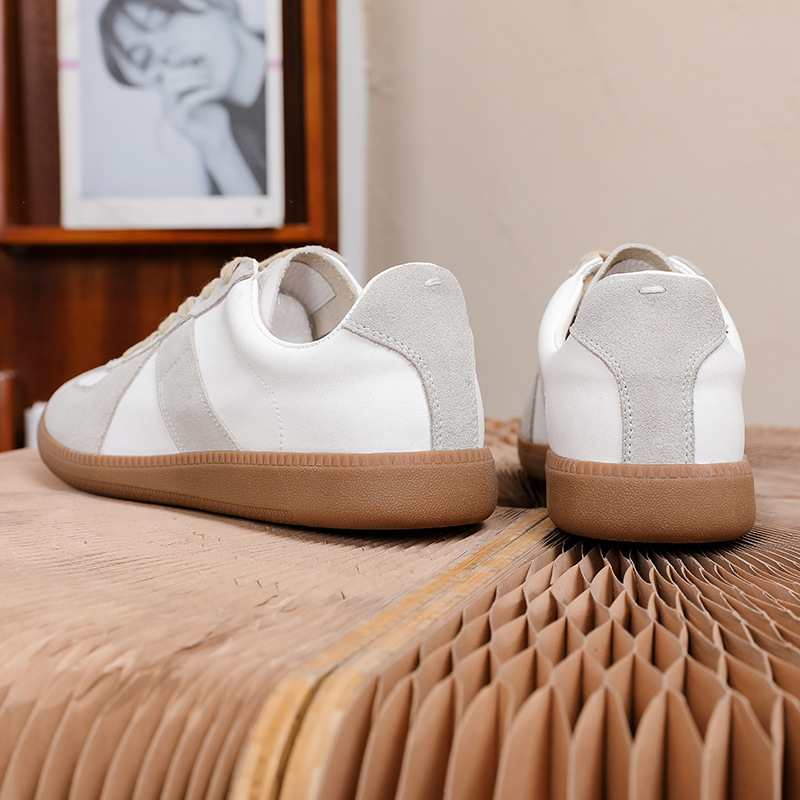 2025春季德训鞋男鞋女鞋低帮板鞋子休闲鞋真皮内增高小白鞋复古运详情7