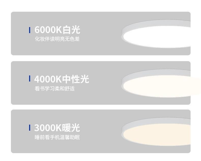 全光谱普瑞护眼超薄led吸顶灯客厅吸顶灯卧室灯现代简约中山灯具详情12