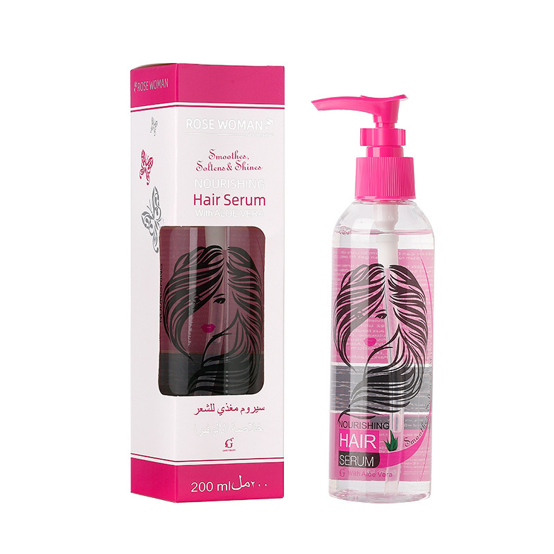 Cross-border Rose Hair Care Oil Essential Oil improves dry and frizzy hair, care for damaged perming and dyeing hair, 200ml pic 10