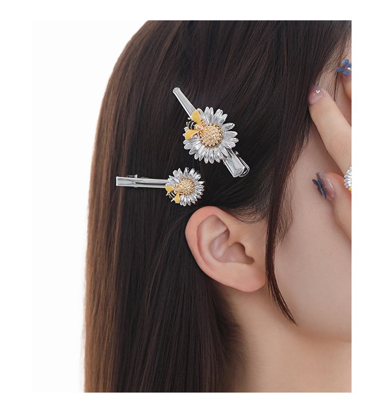 雏菊系列耳环女原创设计甜美时尚原创设计高级感精致925银针耳饰 pic 13
