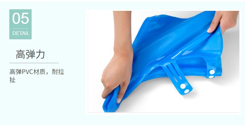 雨靴套男女款硅胶防雨鞋套高筒加厚耐磨防滑雨天鞋套防水鞋套批发详情14