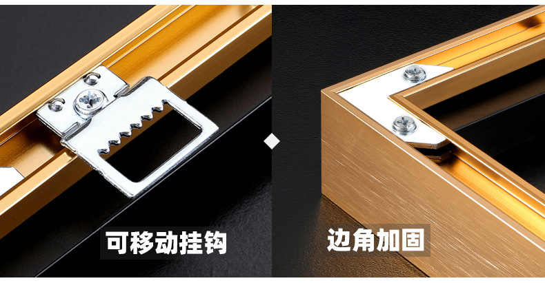 马到成功入户玄关装饰画大幅过道走廊壁画客厅竖版镶钻晶瓷挂画详情12