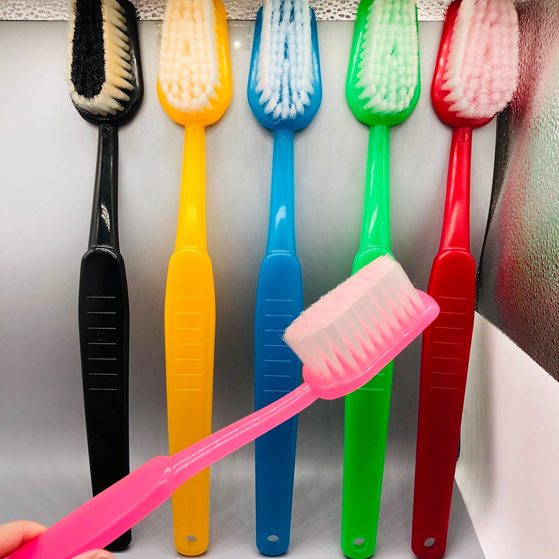 Large toothbrush, big toothbrush, scrubbing brush, bathing brush, cleaning brush, hotel long-handled massage, back rubbing, bath brush, bath brush pic 17