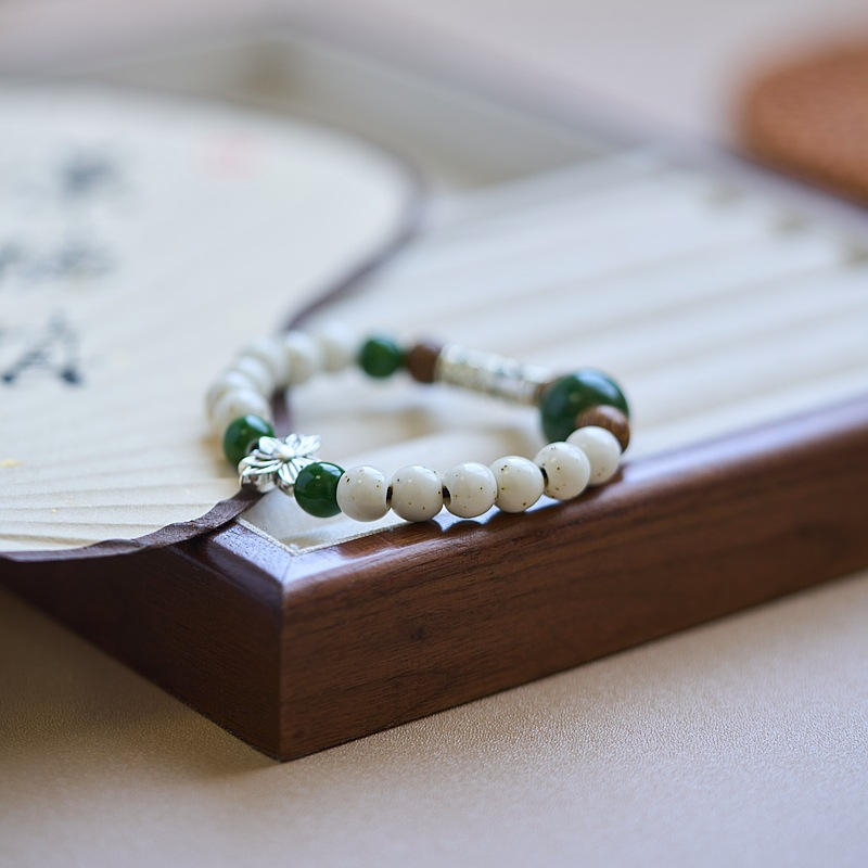 Jingdezhen ceramic bracelet wholesale, original ancient-style beads with Dunhuang elements, new Chinese-style jewelry, versatile Chinese style pic 6
