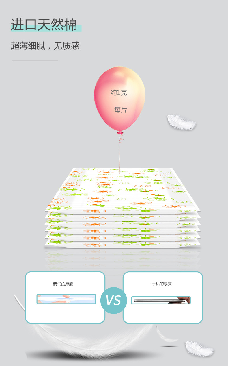 [Cross-border Factory]freestyle mesh Cotton surface day and Night Sanitary Napkins Factory Direct Sales, customizable pic 4